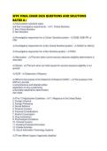 SFPC FINAL EXAM 2026 QUESTIONS AND SOLUTIONS RATED 
