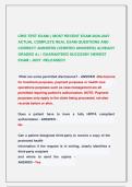 CRIS TEST EXAM &vert;&vert; MOST RECENT EXAM 2026-2027  ACTUAL COMPLETE REAL EXAM QUESTIONS AND  CORRECT ANSWERS &lpar;VERIFIED ANSWERS&rpar; ALREADY  GRADED A&plus; &vert; GUARANTEED SUCCESS&excl;&excl; NEWEST  EXAM &vert; JUST  RELEASED&excl;&excl;