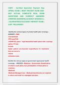 CSPR - Certified Specialist Payment Rep  &lpar;HFMA&rpar; EXAM &vert;&vert; MOST RECENT EXAM 2026 2027 ACTUAL COMPLETE REAL EXAM  QUESTIONS AND CORRECT ANSWERS  &lpar;VERIFIED ANSWERS&rpar; ALREADY GRADED A&plus;  &vert; GUARANTEED SUCCESS&excl;&excl; NEWEST EXAM &vert;  JUST  RELEASED&excl;&excl;