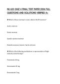 NU 623 QUIZ 4 FINAL TEST PAPER 2026 FULL QUESTIONS AND SOLUTIONS VERIFIED A&plus;