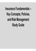 Insurance Fundamentals Study Guide PDF 2026 &ndash; Key Concepts&comma; Policies & Risk Management