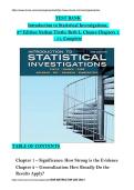 Introduction to Statistical Investigations 2nd Edition Study Notes with Data Analysis Concepts and Complete Exam Preparation Guide