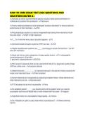 RAD 110 CORE EXAM TEST 2026 QUESTIONS AND SOLUTIONS RATED