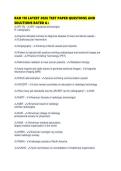 RAD 110 LATEST 2026 TEST PAPER QUESTIONS AND SOLUTIONS RATED