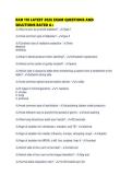 RAD 110 LATEST 2026 EXAM QUESTIONS AND SOLUTIONS RATED