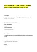 NSG 3850 PATHO 2 EXAM 2 QUESTIONS AND ANSWERS&sol;STUDY GUIDE UPDATED 2026