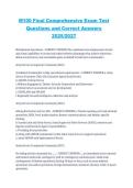 M100 Final Comprehensive Exam Test 2025&sol;2027 Questions and Correct Answers