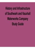History and Infrastructure of Southwark and Vauxhall Waterworks Company Study Guide PDF 2026