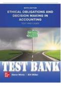 Ethical Obligations and Decision-Making in Accounting &lpar;6th Edition&rpar; &ndash; Steven Mintz & William Miller &ndash; Test Bank with Practice Questions and Answers