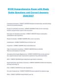 M100 Comprehensive Exam 2026&sol;2027 Study Guide Questions and Correct Answers