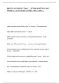 BIO 350 - PHYSIOLOGY EXAM 1 - REVIEW QUESTIONS AND ANSWERS &vert; 2026 UPDATE &vert; RATED 100&percnt; CORRECT&period;