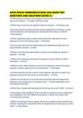 APCO POLICE COMMUNICATIONS 2026 EXAM TEST QUESTIONS AND SOLUTIONS RATED