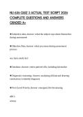 NU 636 QUIZ 3 ACTUAL TEST SCRIPT 2026 COMPLETE QUESTIONS AND ANSWERS GRADED A&plus;