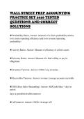 WALL STREET PREP ACCOUNTING PRACTICE SET 2026 TESTED QUESTIONS AND CORRECT SOLUTIONS