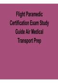 Flight Paramedic Certification Exam Study Guide PDF 2026 &ndash; Air Medical Transport Prep