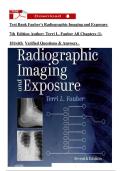 Test Bank Fauber&rsquo;s Radiographic Imaging and Exposure 7th  Edition Author&colon; Terri L&period; Fauber All Chapters &lbrace;1-10&rcub;with  Verified Questions & Answers &period;