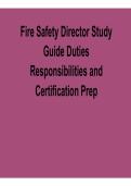 Fire Safety Director Study Guide PDF 2026 &ndash; Duties&comma; Responsibilities & Certification Prep