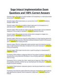 Sage Intacct Implementation Exam Questions and 100&percnt; Correct Answers&period;