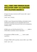 WALL STREET PREP PREMIUM BOARD EVALUATION SCRIPT 2026 QUESTIONS WITH SOLUTIONS GRADED A&plus;