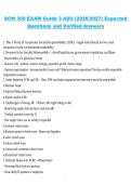SCM 300 Exam Guide 3 ASU 2026&sol;2027 Expected Questions with Verified Answers