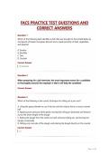 FACS PRACTICE TEST QUESTIONS AND CORRECT ANSWERS&period;