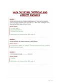 NAFA CAFS EXAM QUESTIONS AND CORRECT ANSWERS&period;