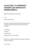 NU 665C WEEK 9 13 COMPREHENSIVE ASSESSMENT 2026 QUESTIONS WITH ANSWERS GRADED A&plus;