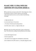 NU 665C WEEK 9 13 FINAL PAPER 2026 QUESTIONS WITH SOLUTIONS GRADED A&plus;