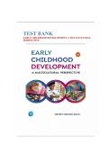 Test Bank - Early Childhood Development malticular respective  8th Edition Jeffrey Trawick-Smith