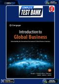 Test Bank &ndash; Introduction to Global Business&colon; Understanding the International Environment & Global Business Functions&comma; 3rd Edition &lpar;2023&rpar;  &vert; Complete All Chapters with Verified Questions&comma; Answers & Rationales