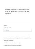 Medical surgical ATI proctored exam review questions and answers