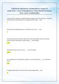 California Optometry Jurisprudence Exam V2  2026&sol;2027 &vert; Laws & Regulations &vert; State Board Licensure  Test &vert; 100&percnt; Verified Q&A