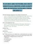 WATCHGUARD NETWORK SECURITY ESSENTIALS CERTIFICATION SCRIPT 2026 QUESTIONS WITH SOLUTIONS GRADED A&plus;