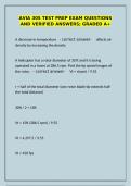 AVIA 305 Test Prep Exam &ndash; Verified Questions & Answers &lpar;Graded A&plus;&rpar;