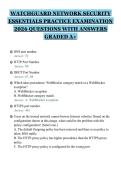 WATCHGUARD NETWORK SECURITY ESSENTIALS PRACTICE EXAMINATION 2026 QUESTIONS WITH ANSWERS GRADED A&plus;