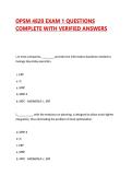 OPSM 4820 EXAM 1 QUESTIONS COMPLETE WITH VERIFIED ANSWERS