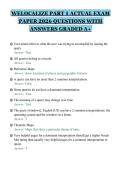 WELOCALIZE PART 1 ACTUAL EXAM PAPER 2026 QUESTIONS WITH ANSWERS GRADED A&plus;