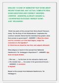 ENGLISH 11A END OF SEMESTER TEST EXAM &vert;&vert;MOST  RECENT EXAM 2026 -2027 ACTUAL COMPLETE REAL  EXAM QUESTIONS AND CORRECT ANSWERS  &lpar;VERIFIED   ANSWERS&rpar; ALREADY GRADED A&plus;                      &vert; GUARANTEED SUCCESS&excl;&excl; NEWEST EXAM &vert;                   JUST  RELEASE
