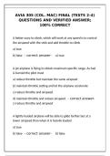 AVIA 305 Final Exam &lpar;Col&period; Mac&rpar; Tests 2&ndash;4 &ndash; Verified Answers 100&percnt; Correct
