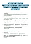 WELOCALIZE PART 1 COMPREHENSIVE STUDY GUIDE 2026 FULL QUESTIONS AND SOLUTIONS GRADED A&plus;