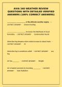 AVIA 340 Weather Review &ndash; Detailed Verified Answers &lpar;100&percnt; Correct&rpar;