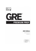 GRE Premium Prep &ndash; 36th Edition &ndash; The Princeton Review &ndash; 2023 &ndash; Complete Exam Prep and Practice Tests