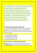 ATI COMFORT REST AND SLEEP EXAM QUESTIONS COMPREHENSIVE QUESTIONS ANSWERED MULTIPLE CHOICES 2026 VERIFIED GRADED A&plus; ALREADY COMPREHENSIVE STUDY GUIDE 2026 QUESTIONS WITH VERIFIED ANSWERS GRADED A&plus;