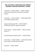 BIOL 304 Exam 3 &ndash; Verified Questions and Answers &lpar;A Grade&rpar;