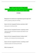   MGT 3013 Exam 1 Review  -exam elaborations with 100&percnt; verified answer&sol;solutions- Excel & Succeed - academic year &lpar;2026-2027&rpar;  &period;pdf
