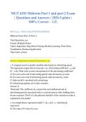 MGT 6203 Midterm Exam Part 1 & Part 2 &vert; 200 Practice Questions with Verified Answers & Rationales &vert; Regression&comma; Hypothesis Testing&comma; Machine Learning&comma; Time Series &vert; Georgia Tech OMSA &vert; Graded A&plus; 2026