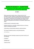   NUR3678 EXAM &num;1 - QUESTIONS  -exam elaborations with 100&percnt; verified answer&sol;solutions- Excel & Succeed - academic year &lpar;2026-2027&rpar;  &period;pdf