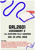 GRL2601 Assignment 2 Memo &vert; Due 25 April 2026