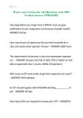 Waste water in class day 1&2 Questions with 100&percnt; Verified Answers UPDATED&excl;&excl;&excl;&period;