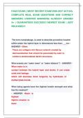 FAGD EXAM &vert;&vert; MOST RECENT EXAM 2026-2027 ACTUAL  COMPLETE REAL EXAM QUESTIONS AND CORRECT  ANSWERS &lpar;VERIFIED ANSWERS&rpar; ALREADY GRADED  A&plus; &vert; GUARANTEED SUCCESS&excl;&excl; NEWEST EXAM &vert; JUST  RELEASED&excl;&excl;